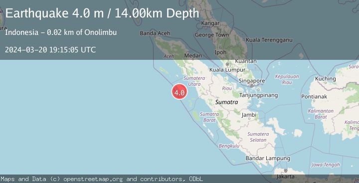 Map of NIAS REGION, INDONESIA