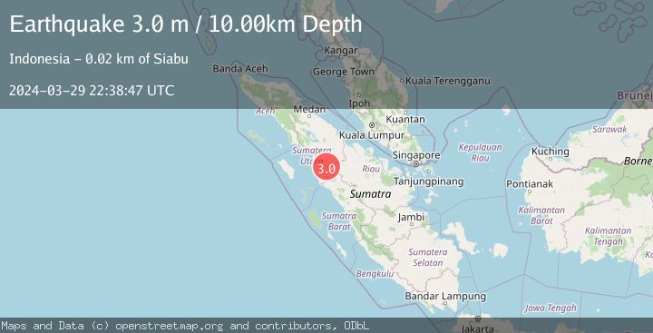 Map of NORTHERN SUMATRA, INDONESIA