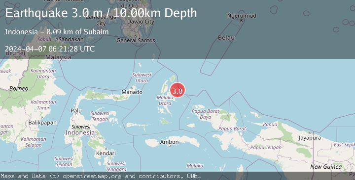 Map of HALMAHERA, INDONESIA