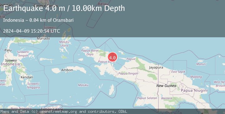 Map of NEAR N COAST OF PAPUA, INDONESIA