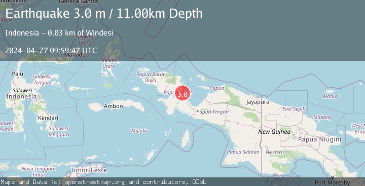 Map of NEAR N COAST OF PAPUA, INDONESIA