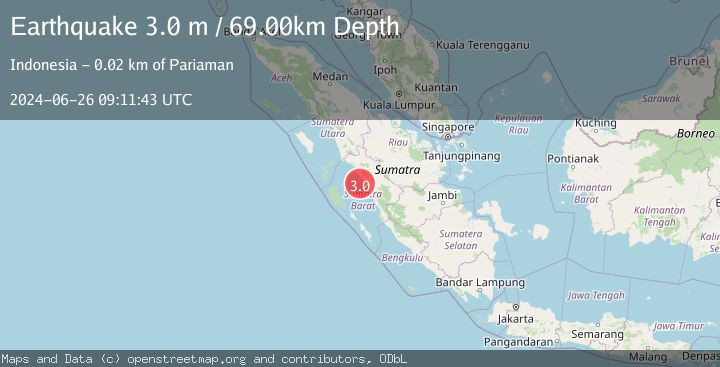 Map of SOUTHERN SUMATRA, INDONESIA
