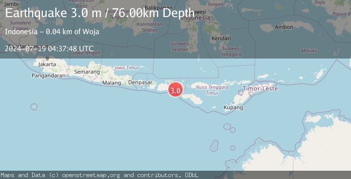 Map of SUMBAWA REGION, INDONESIA