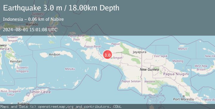 Map of PAPUA, INDONESIA