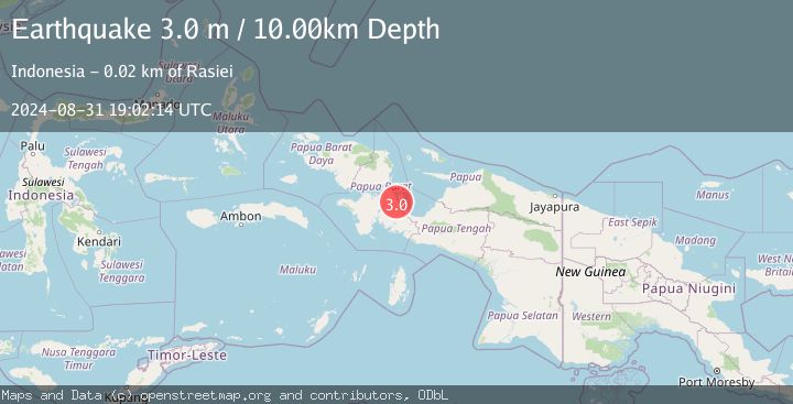Map of NEAR N COAST OF PAPUA, INDONESIA