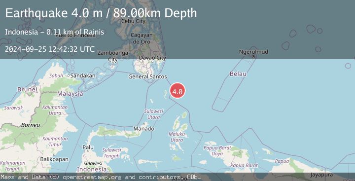 Map of KEPULAUAN TALAUD, INDONESIA