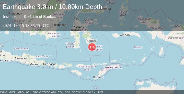 Map of SULAWESI, INDONESIA