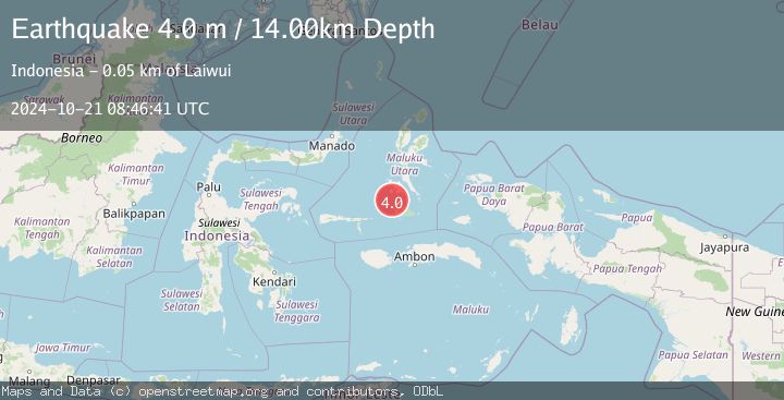 Map of KEPULAUAN OBI, INDONESIA