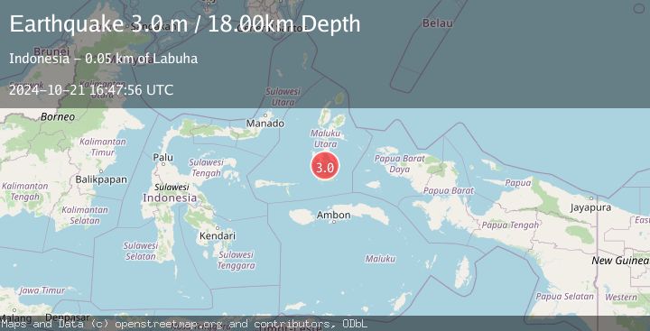 Map of HALMAHERA, INDONESIA