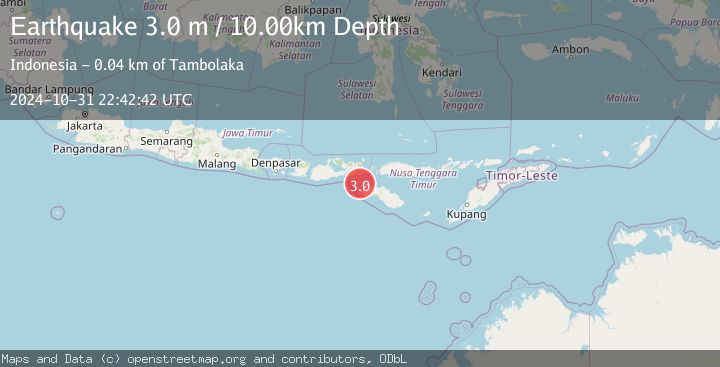 Map of SUMBAWA REGION, INDONESIA