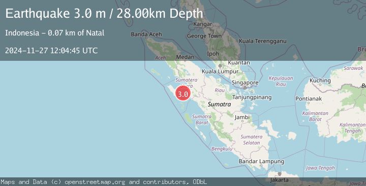 Map of NIAS REGION, INDONESIA