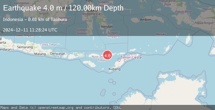 Map of FLORES REGION, INDONESIA