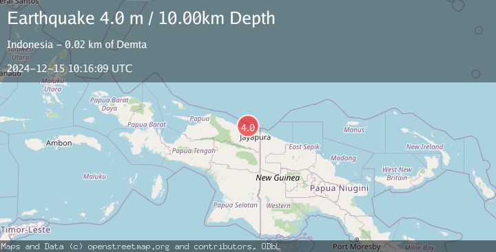 Map of NEAR N COAST OF PAPUA, INDONESIA
