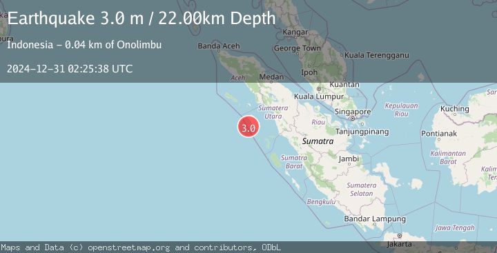 Map of NIAS REGION, INDONESIA