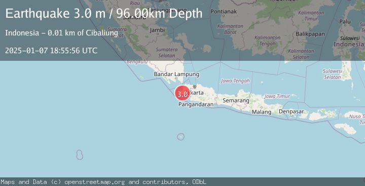 Map of SUNDA STRAIT, INDONESIA
