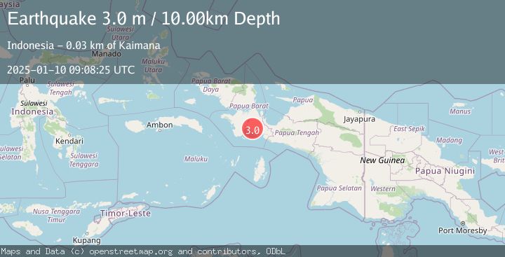 Map of PAPUA, INDONESIA