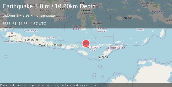 Map of FLORES REGION, INDONESIA