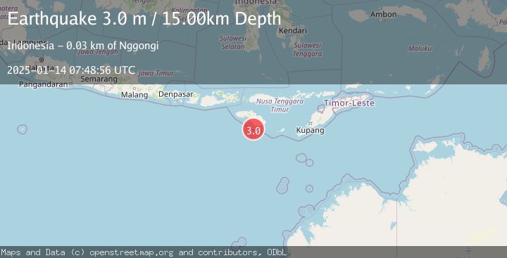 Map of SUMBA REGION, INDONESIA