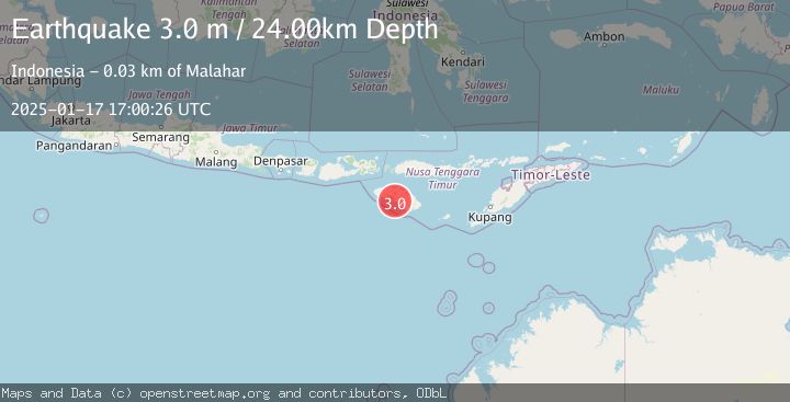 Map of SUMBA REGION, INDONESIA