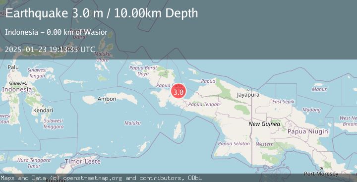 Map of NEAR N COAST OF PAPUA, INDONESIA