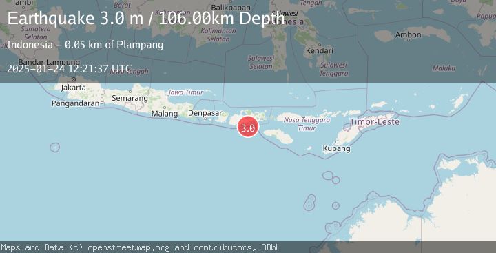 Map of SUMBAWA REGION, INDONESIA