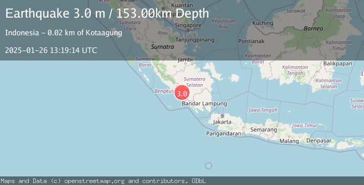 Map of SOUTHERN SUMATRA, INDONESIA