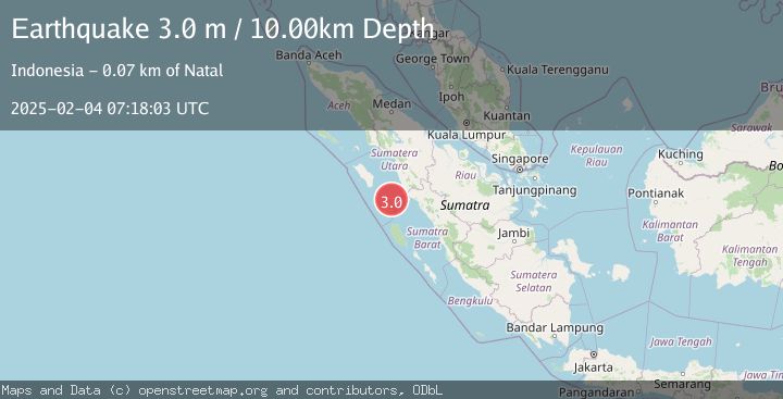 Map of NIAS REGION, INDONESIA