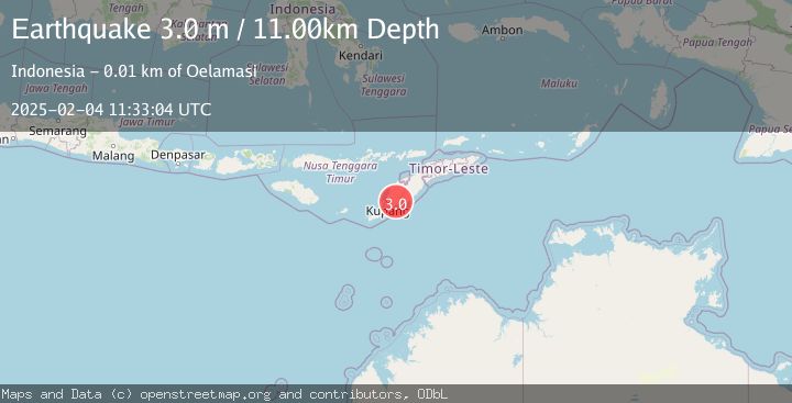 Map of TIMOR REGION, INDONESIA