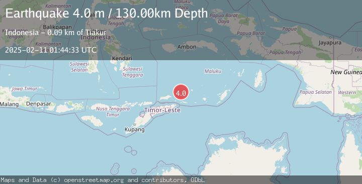 Map of KEPULAUAN BARAT DAYA, INDONESIA
