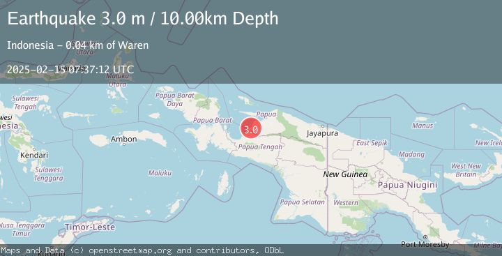 Map of NEAR N COAST OF PAPUA, INDONESIA