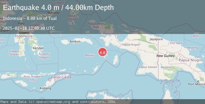 Map of NEAR S COAST OF PAPUA, INDONESIA