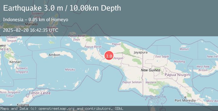 Map of PAPUA, INDONESIA