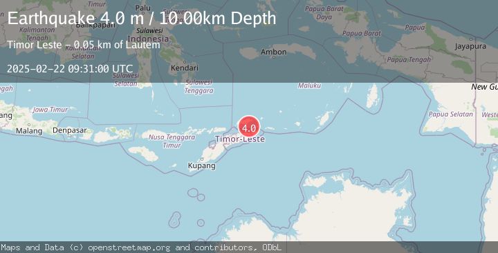Map of EAST TIMOR REGION