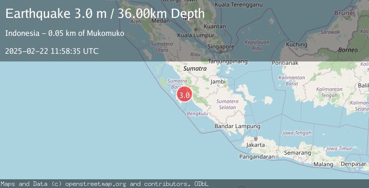 Map of KEP. MENTAWAI REGION, INDONESIA