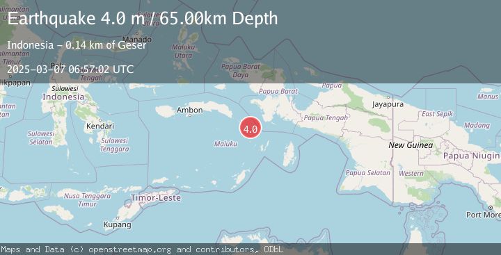 Map of NEAR S COAST OF PAPUA, INDONESIA