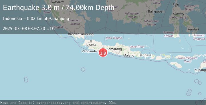 Map of JAVA, INDONESIA