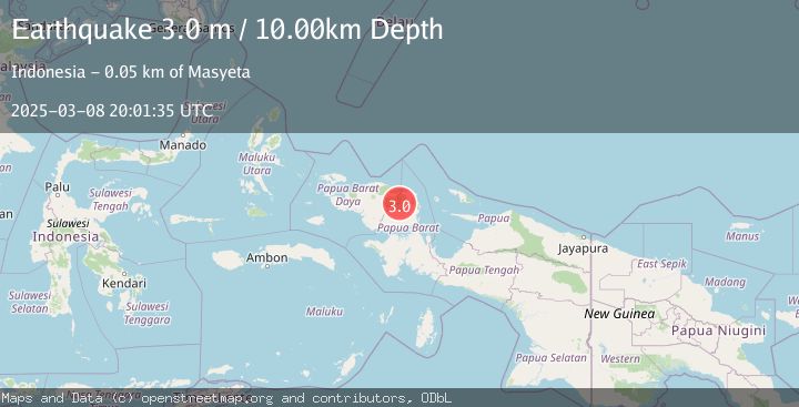 Map of PAPUA, INDONESIA