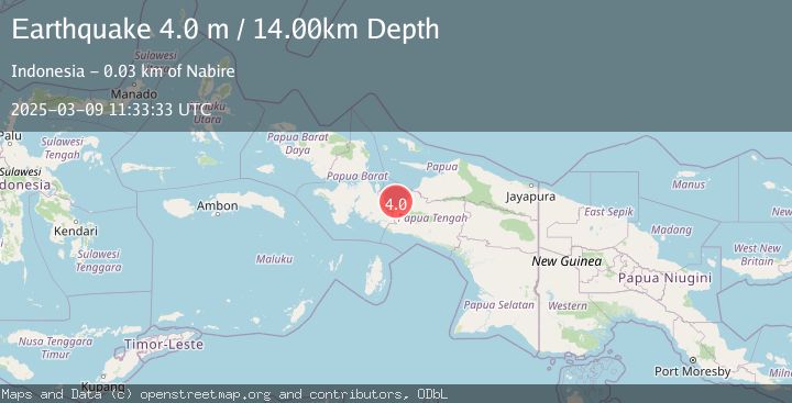 Map of PAPUA, INDONESIA