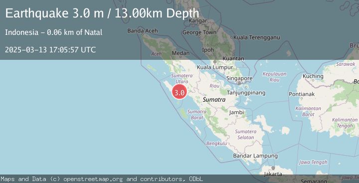 Map of NIAS REGION, INDONESIA