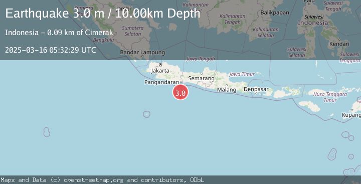 Map of JAVA, INDONESIA