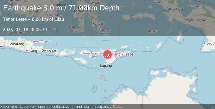 Map of FLORES REGION, INDONESIA