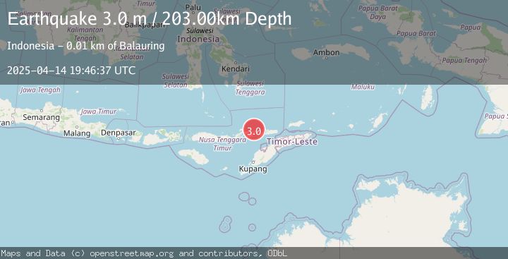Map of FLORES REGION, INDONESIA