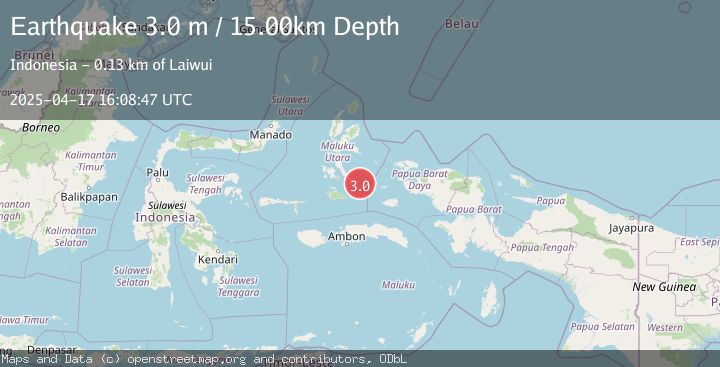 Map of KEPULAUAN OBI, INDONESIA