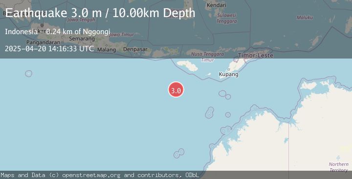 Map of SOUTH OF SUMBAWA, INDONESIA