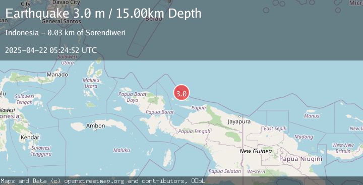 Map of BIAK REGION, INDONESIA