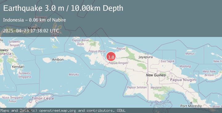 Map of NEAR N COAST OF PAPUA, INDONESIA