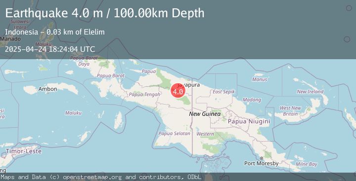 Map of PAPUA, INDONESIA