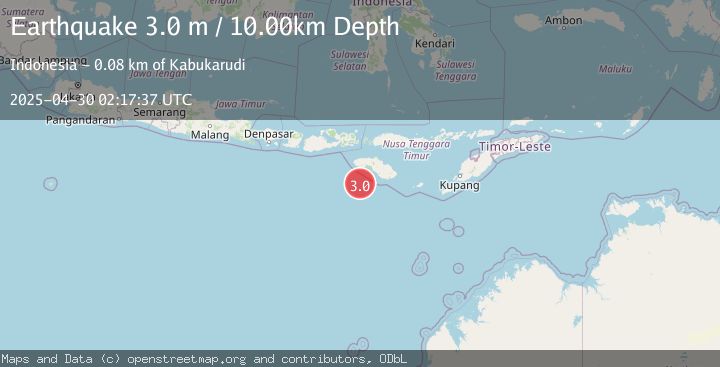 Map of SUMBA REGION, INDONESIA