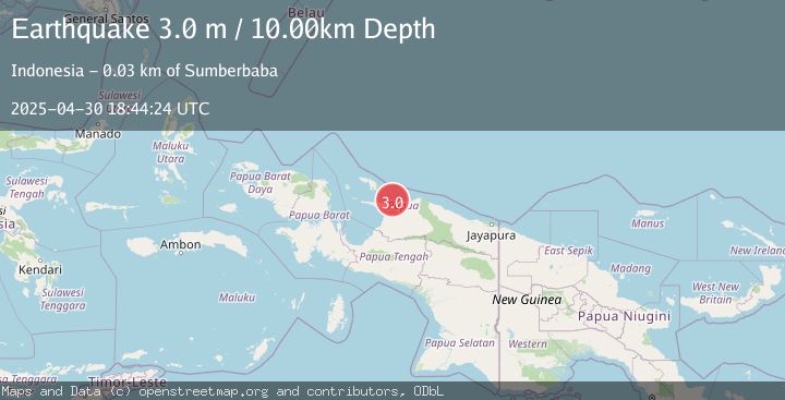 Map of BIAK REGION, INDONESIA