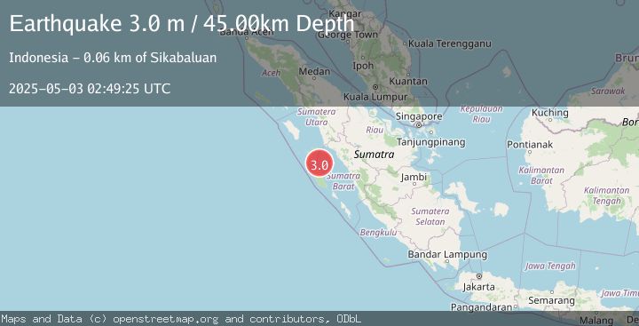 Map of KEPULAUAN BATU, INDONESIA